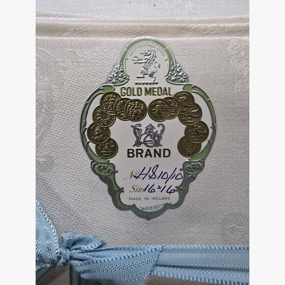 Vintage Liddell Linen No.10 Ireland Damask Tablecloth 62x82 & 8 Napkins NEW - Picture 8 of 16